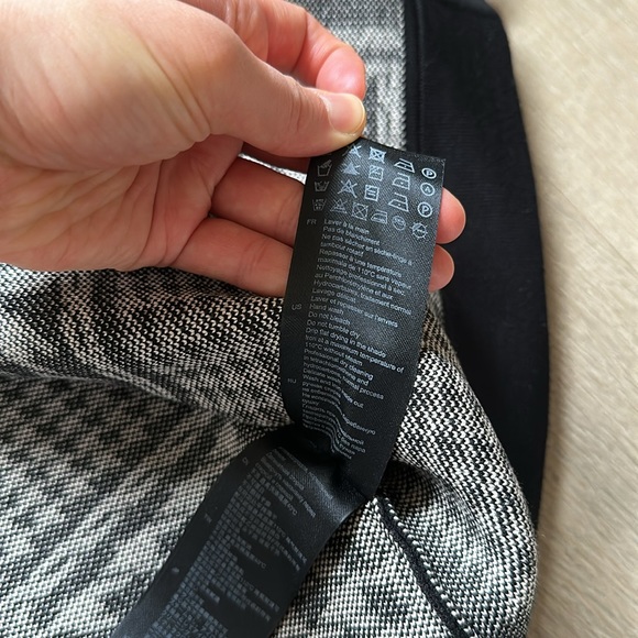 NWT sandro houndstooth pattern jules cardigan ivory/black size 1/FR 36 - Picture 8 of 12